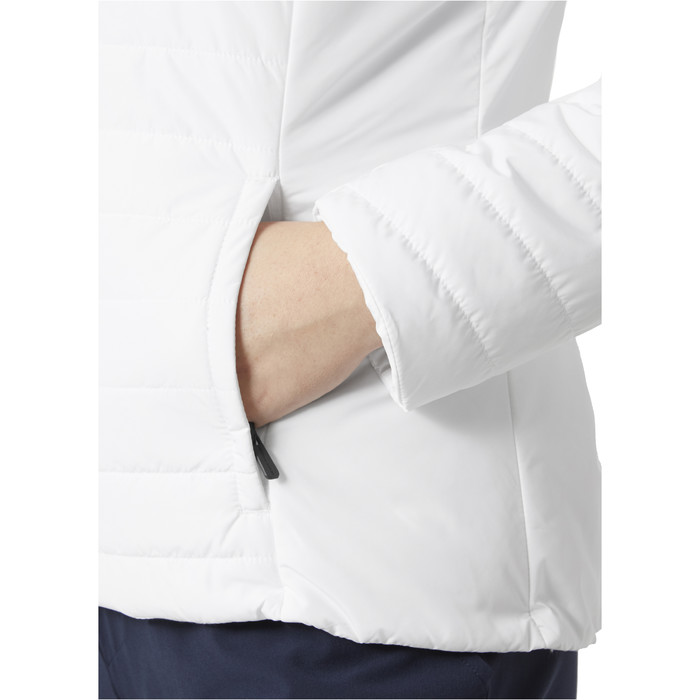 Chaqueta 2024 Helly Hansen Crew Insulator 2.0 Para Mujer 30239 - Blanco